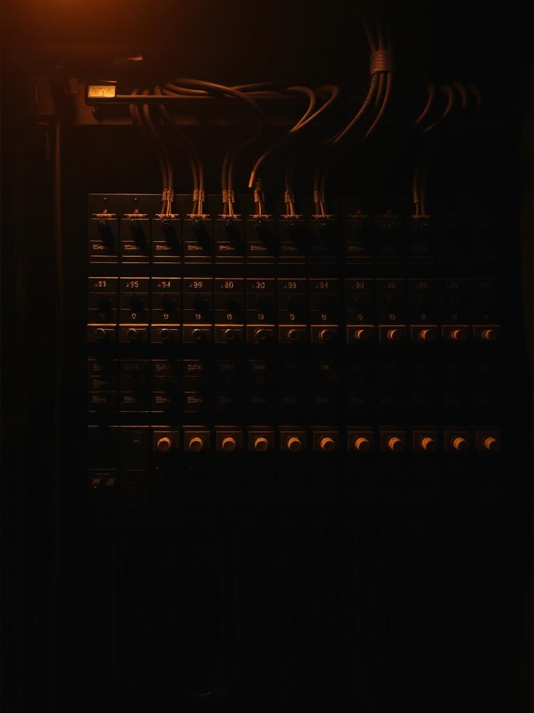 Quadro de distribuição elétrica com disjuntores instalados — aula de quadros do curso ELETROPRO